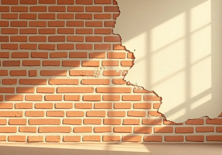 Application d'un enduit décoratif à la lisseuse sur un mur